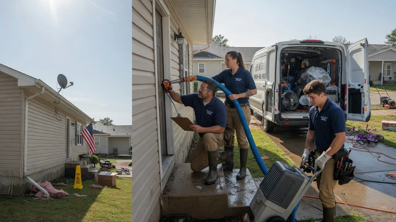 Ceiling Water Damage Restoration in Sims, IL near me